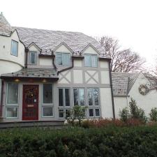 Summit, NJ Slate Roof and Stucco House Wash 0